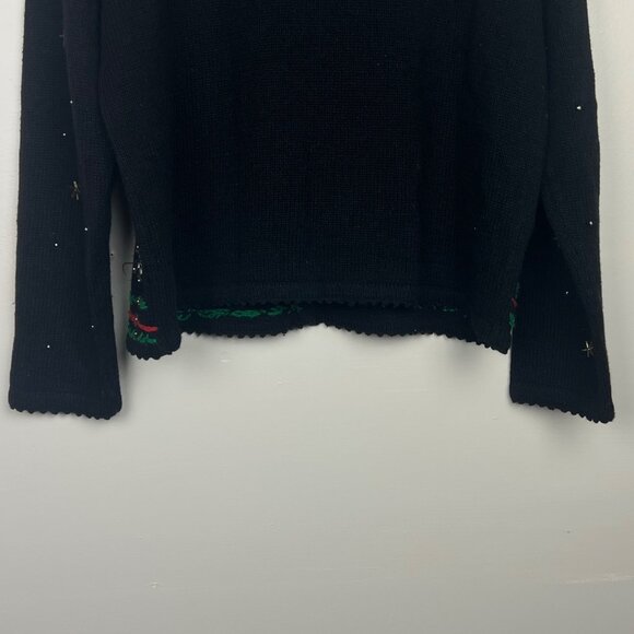 Designers Studio Originals Women's Ugly Christmas Cardigan Sweater Size Medium - Picture 5 of 7